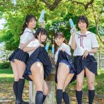 【VR】顔面直浴び特化！！女汁まみれVR 真夏のドS女子生徒編！教室でスク水J●に潮、唾、尿を顔面に直接浴びせられ、ビショビショになっているのにビンビンに勃起しているボクの変態チ●ポを罵倒されながら責められ、何度も射精させられる！ - 3