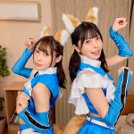 【VR】きつねコスダンスで人気のチアガール2人に囲まれ励まし淫語としっぽ振り乱し交尾で獣のように発情する姿に興奮MAX何度も生中出し延長戦 - 2