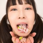 【VR】咀嚼物VR 食べてる女の口の中 - 3