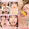 【VR】咀嚼物VR 食べてる女の口の中