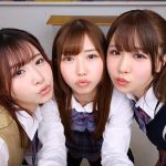 【VR】【8K】学園祭の出し物はドキドキ告白体験！クラスの可愛い美少女J系トリオから三者三様の告白をされ身体も心も全て完堕ちさせられる！ - 1