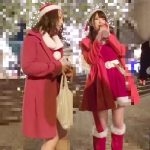クリスマスにはしゃぐサンタコスの美女をナンパしてエッチなハメ撮りクリスマスww - 1
