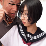 メガネを掛けた無垢な子に変態わいせつ行為をしたら…興味津々で欲しがり顔…初体験の生チ●コの感触に「本物は初めてです。」と懐き、トロけた顔で崩壊絶頂する地味カワで巨乳のパイパン●学生るか 糸井瑠花 - 13
