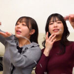 仲良し女子大生が制限時間以内におちんちん2本同時に射精させないと出られない密室からの脱出に挑戦！心と手を合わせてシンクロ手コキで男をイカせろ！失敗したらその場でデカチン即ハメ連続中出し！ - 11